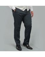 Pantalon de costume Reda bleu marine: grande taille du 52 au 66