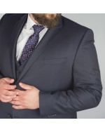 Veste de costume bleu: grande taille du 60 au 68