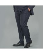 Pantalon de costume bleu: grande taille du 54 au 64