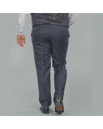 Pantalon de costume bleu: grande taille du 54 au 64