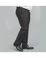 Pantalon de smoking noir avec satin : pour Homme Fort jusqu'au 62