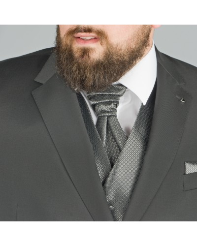 Veste de costume Reda noir : grande taille du 58 au 64