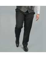 Pantalon de costume Reda noir : grande taille du 52 au 64