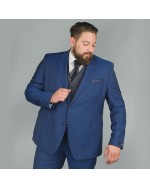 Veste de costume Marzotto marine: grande taille du 58 au 64