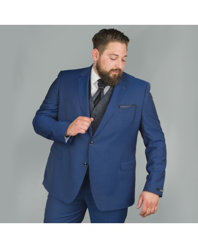 Veste de costume Marzotto marine: grande taille du 58 au 64