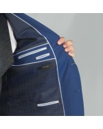 Veste de costume Marzotto marine: grande taille du 58 au 64