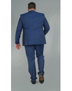 Costume complet grande taille bleu roi : veste et pantalon