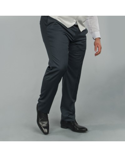 Pantalon de costume Reda bleu marine: grande taille du 52 au 66