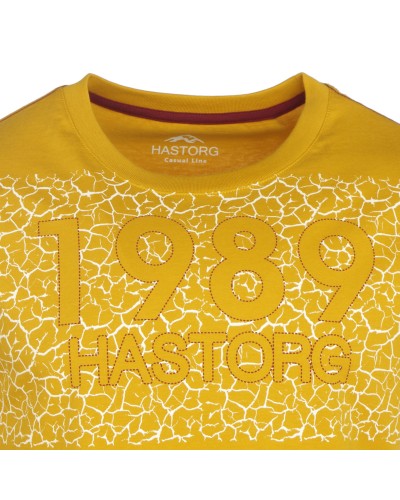 Tee-shirt imprimé moutarde: grande taille du 2XL au 6XL