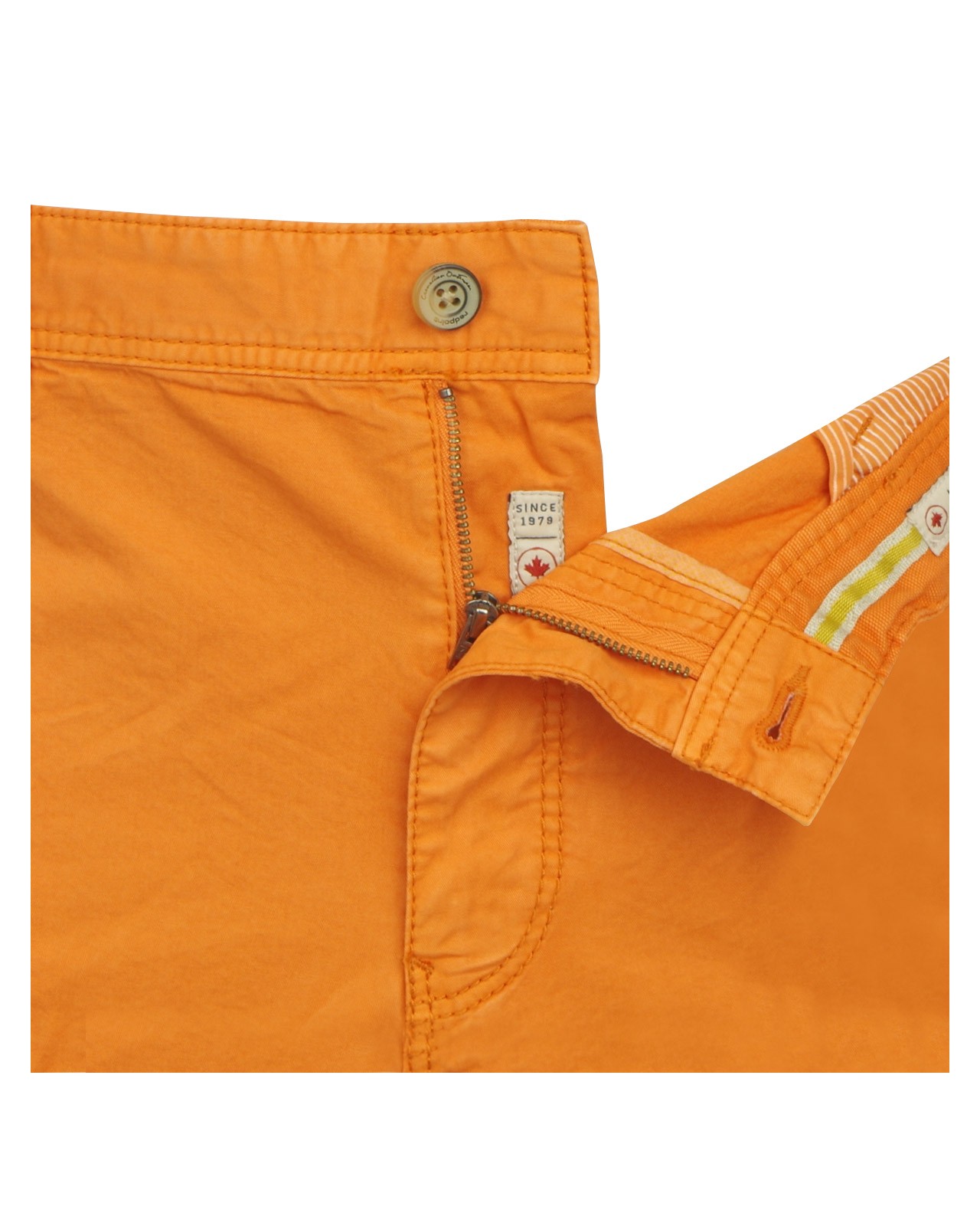 Short cargo orange: grande taille jusqu'au 64FR (50US)