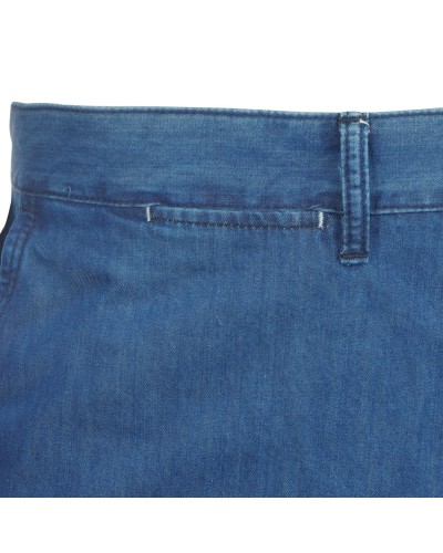 Short avec ceinture bleu indigo: grande taille jusqu'au 64FR (50US)