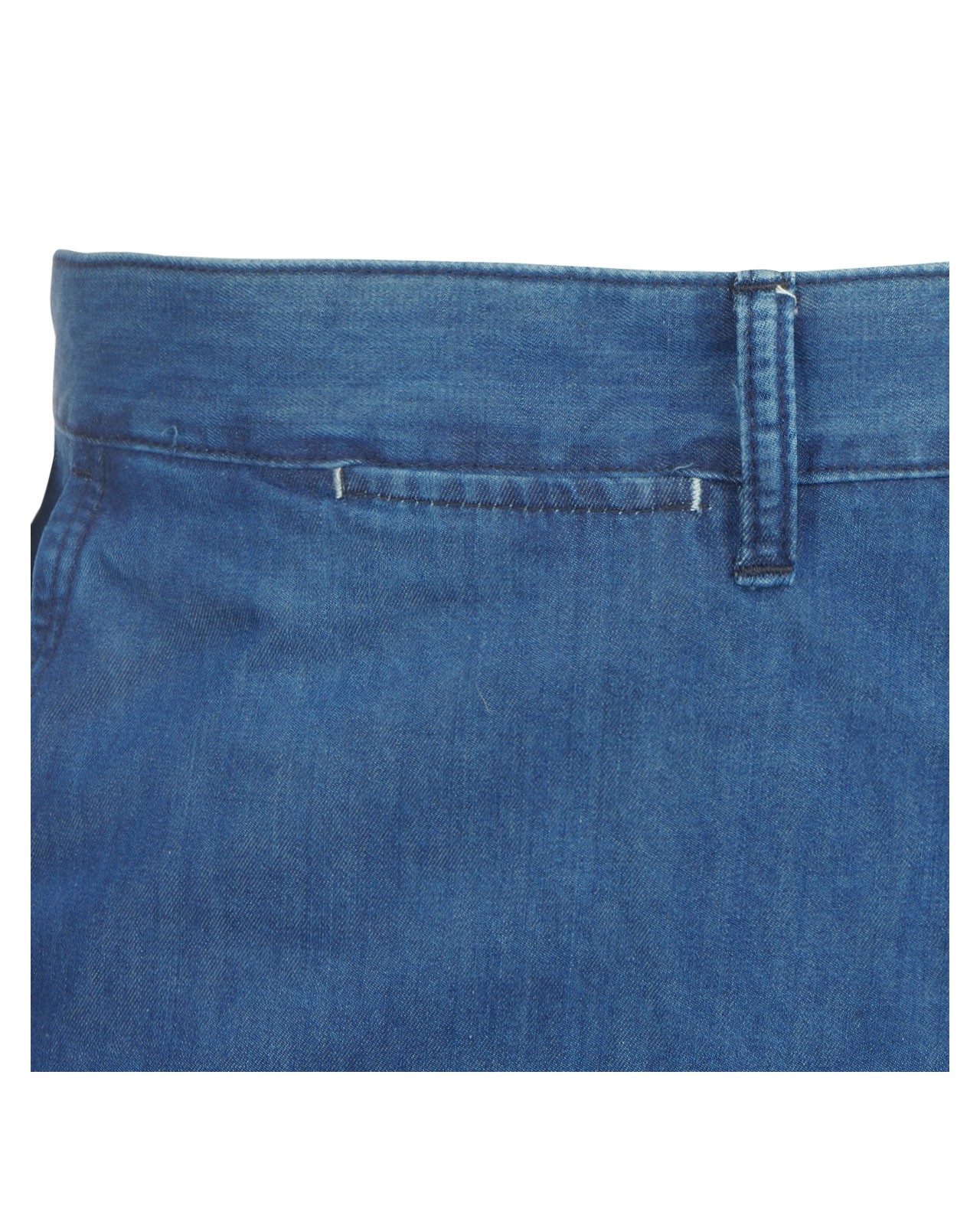 Short avec ceinture bleu indigo: grande taille jusqu'au 64FR (50US)