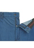 Short avec ceinture bleu indigo: grande taille jusqu'au 64FR (50US)