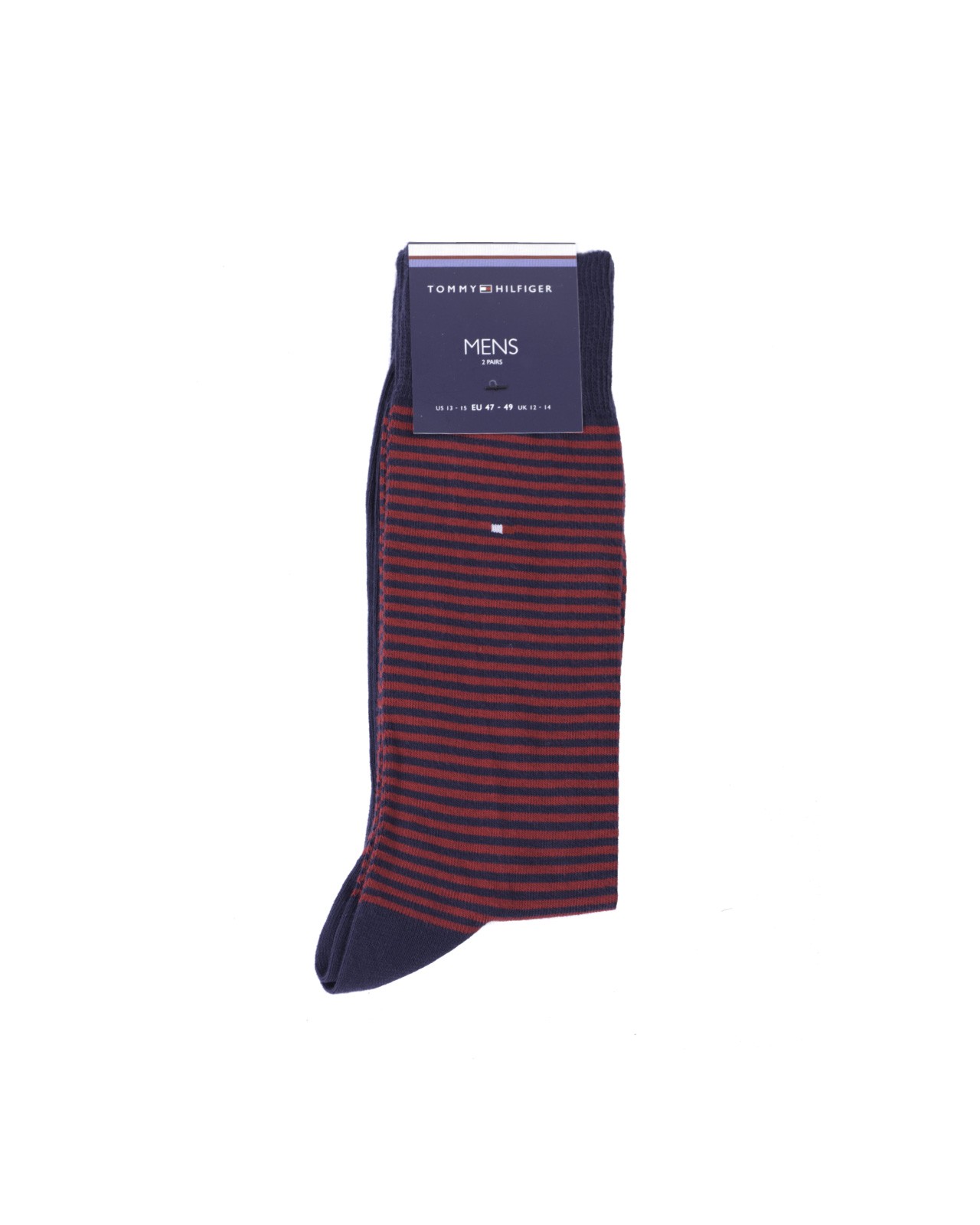 Lot de 2 chaussettes Tommy Hilfiger rouge en coton