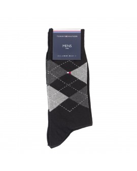 Lot de 2 chaussettes Tommy Hilfiger noires grande taille en coton