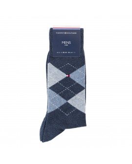 Lot de 2 chaussettes Tommy Hilfiger bleu en coton