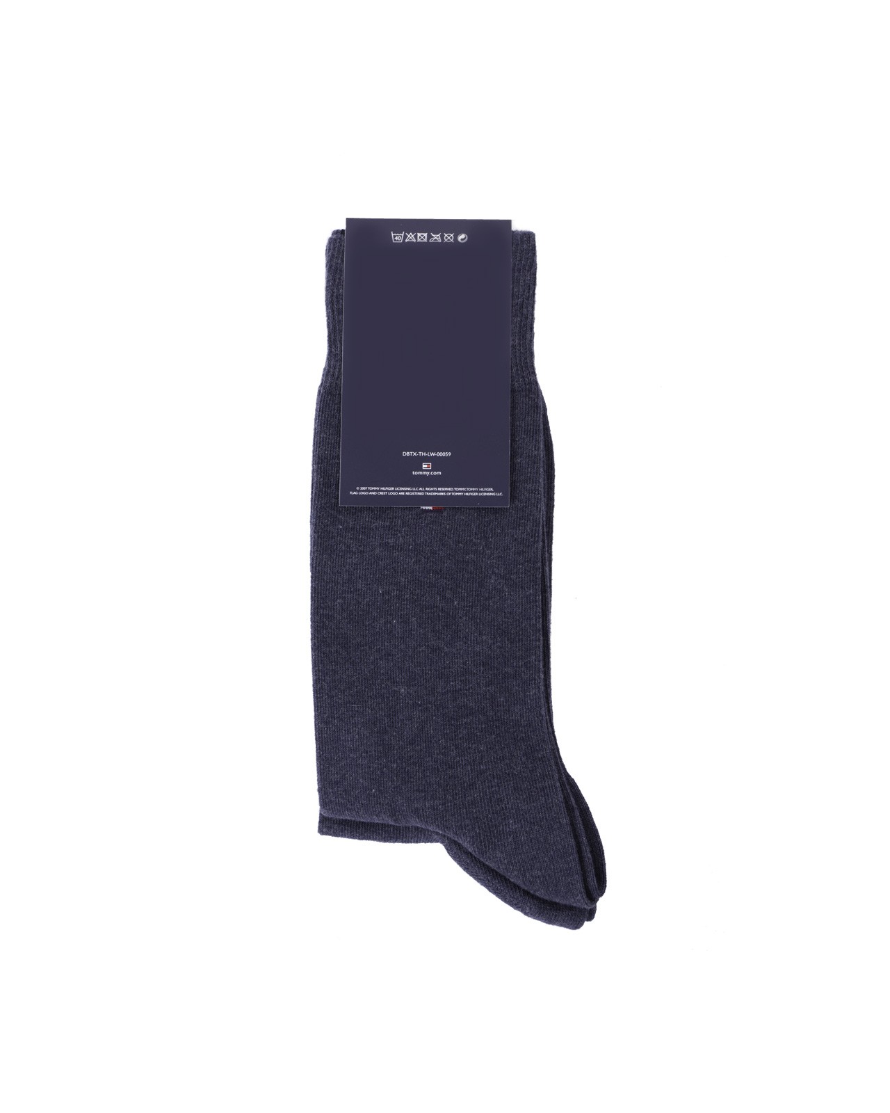 Lot de 2 chaussettes Tommy Hilfiger bleu en coton