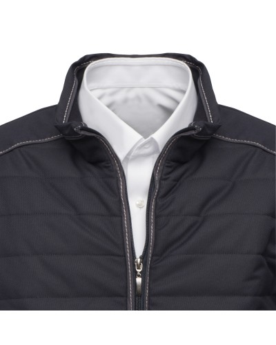 Blouson matelassé Maneven grande taille bleu marine