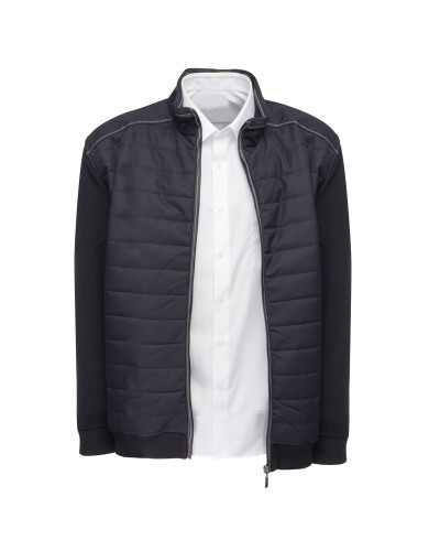 Blouson matelassé Maneven grande taille bleu marine