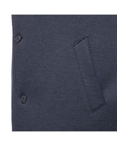 Manteau en laine Bugatti grande taille bleu marine