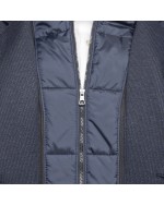 Manteau en laine Bugatti grande taille bleu marine