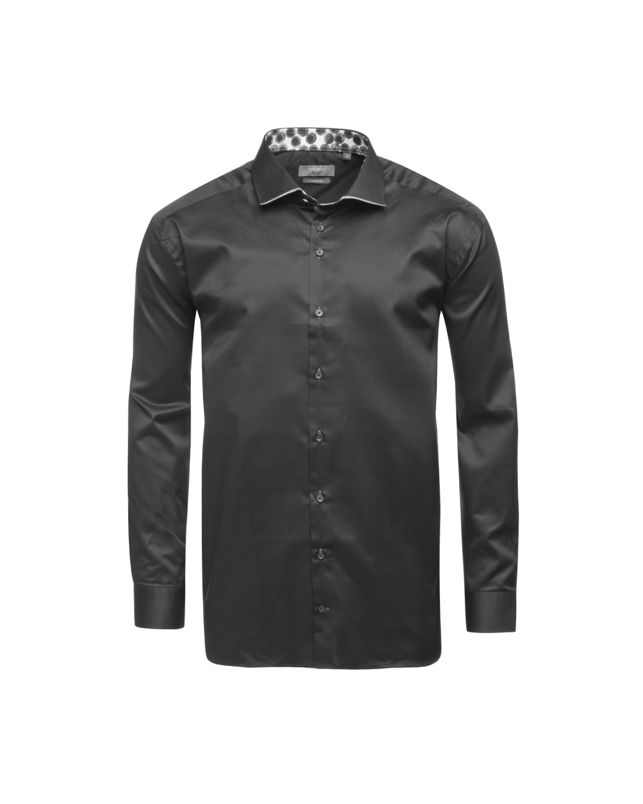 Chemise en twill J.Ordell grande taille noire