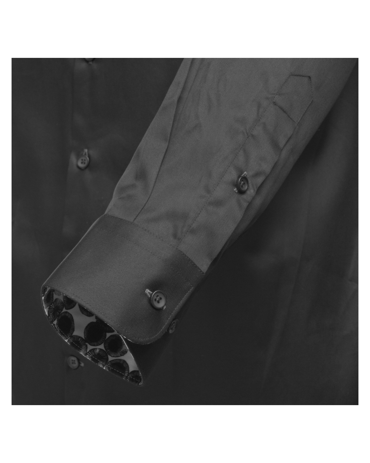 Chemise en twill J.Ordell grande taille noire