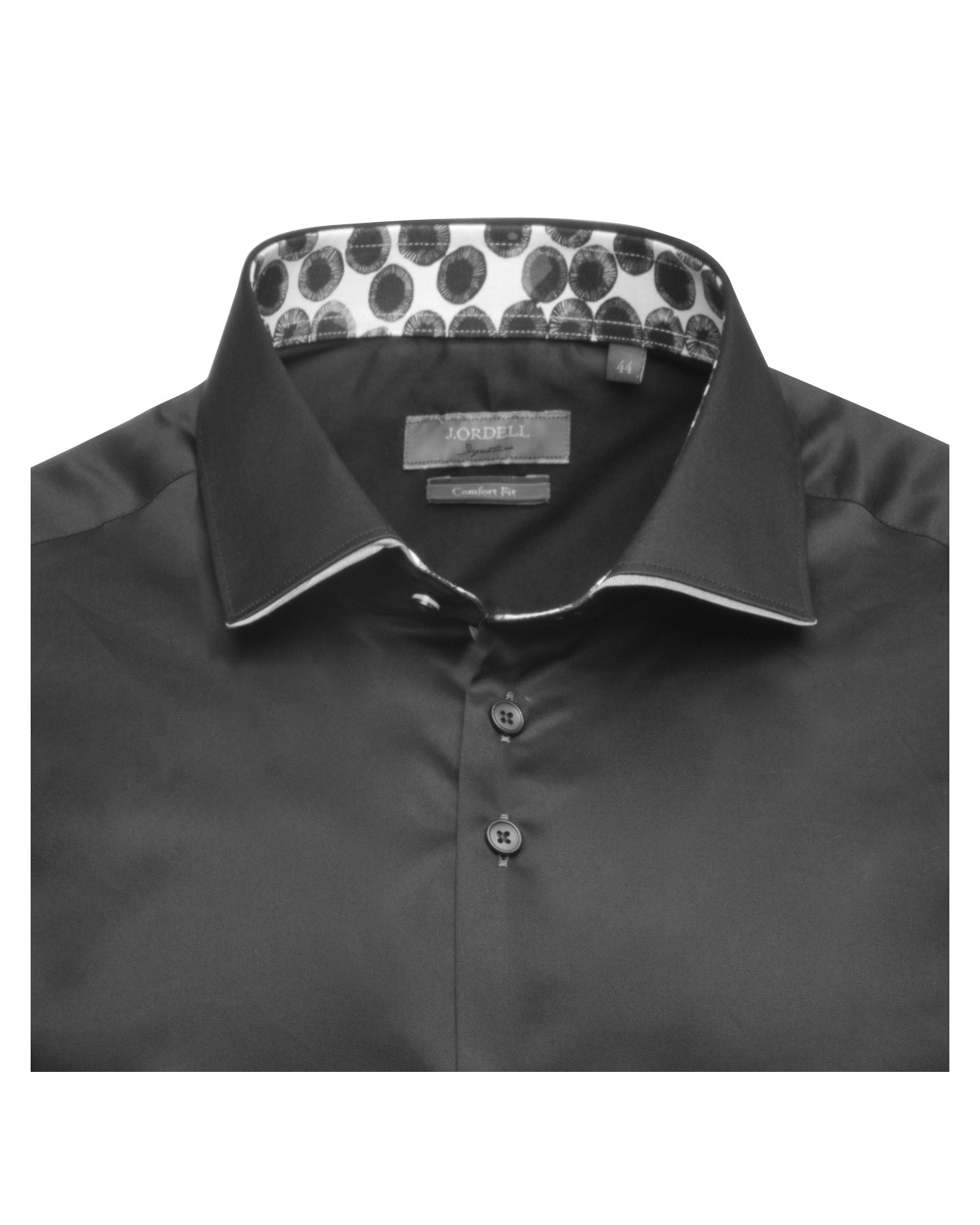 Chemise en twill J.Ordell grande taille noire