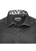 Chemise en twill J.Ordell grande taille noire
