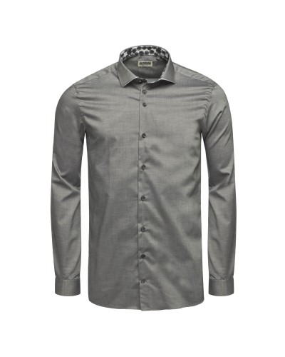 Chemise en twill J.Ordell manches extra-longues 72 cm anthracite