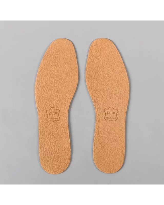 Semelle Novea grande taille cuir et charbon actif