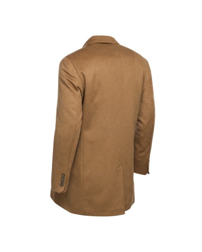 Manteau long en laine S4 grande taille camel