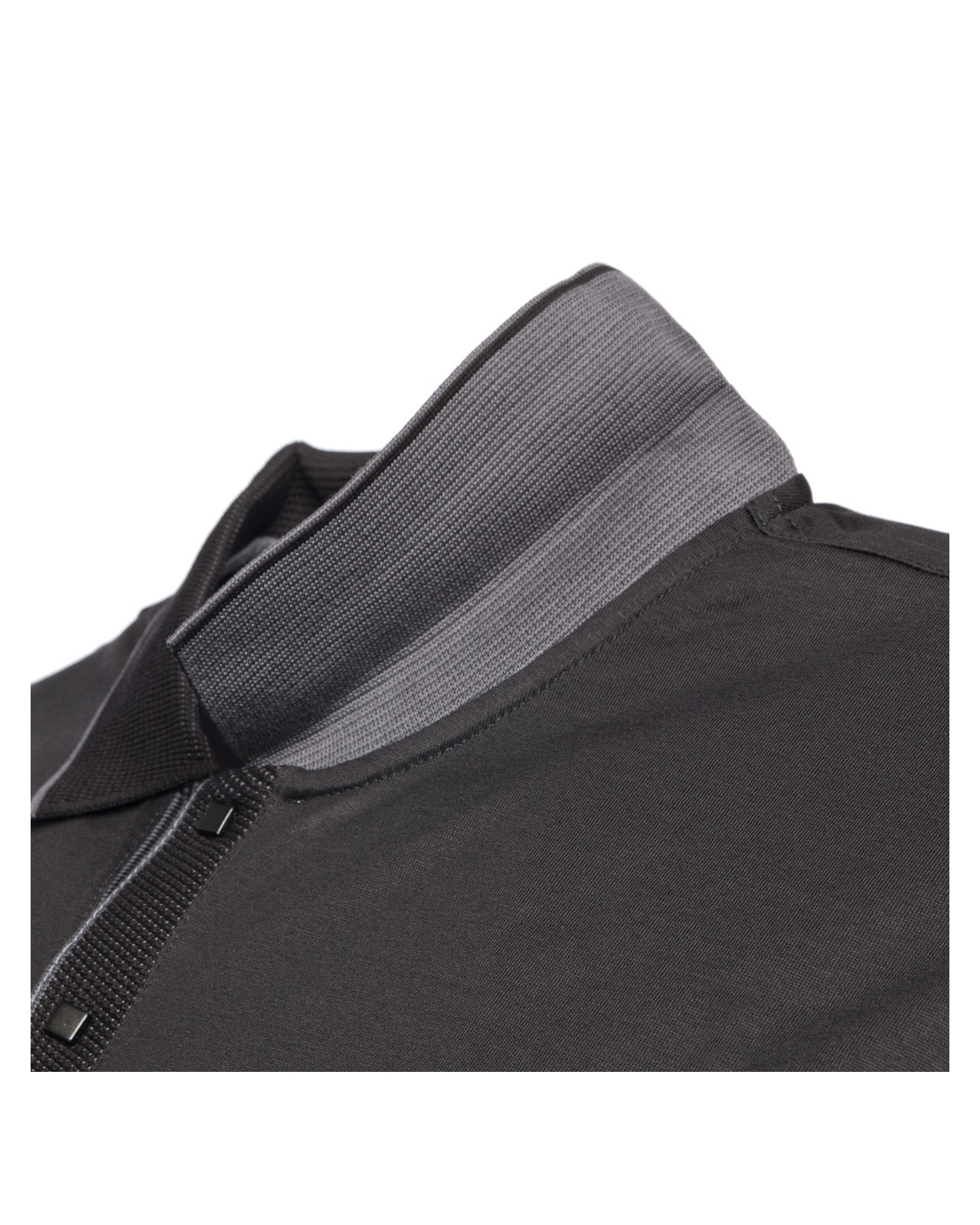 Polo manches longues Maneven pour homme grand noir