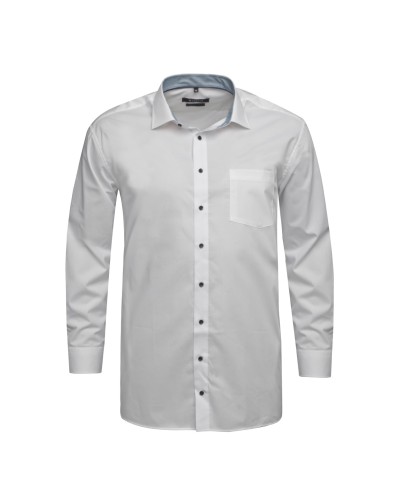 Chemise Maneven manches extra-longues 72 cm blanche avec opposition