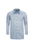 Chemise Maneven manches extra-longues 72 cm bleue avec opposition