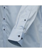 Chemise Maneven manches extra-longues 72 cm bleue avec opposition