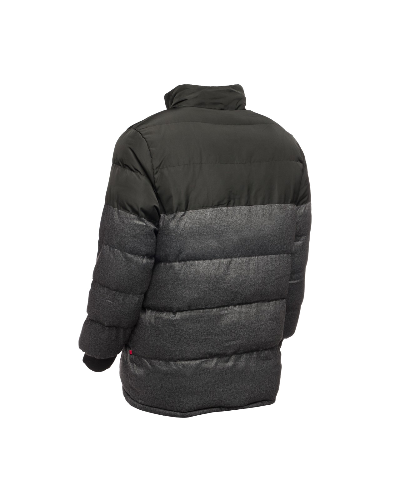 Doudoune bi matière Duke grande taille noir