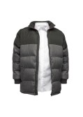 Doudoune bi matière Duke grande taille noir