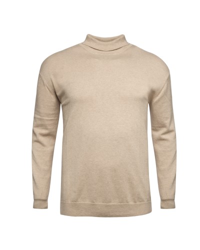 Pull coton cachemire Maneven grande taille beige