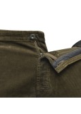 Pantalon 5 poches en velours CM grande taille kaki