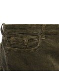 Pantalon 5 poches en velours CM grande taille kaki