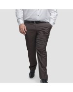 Pantalon de costume Digel marron grande taille