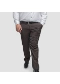 Pantalon de costume Digel marron grande taille