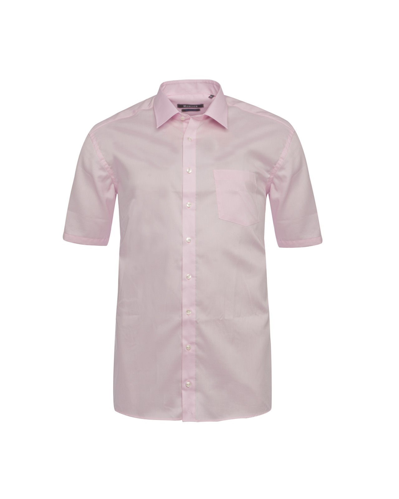 Chemisette chambray Maneven grande taille en coton rose