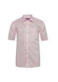 Chemisette chambray Maneven grande taille en coton rose