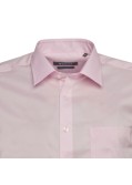 Chemisette chambray Maneven grande taille en coton rose