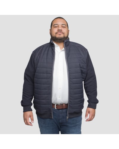 Blouson matelassé Maneven grande taille bleu marine