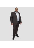 Veste de costume Digel grande taille marron