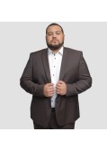 Veste de costume Digel grande taille marron