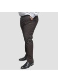Pantalon de costume Digel marron grande taille